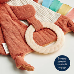 Itzy Ritzy - Fox Bitzy Crinkle™ Sensory Toy with Teether - Ages 0+-6