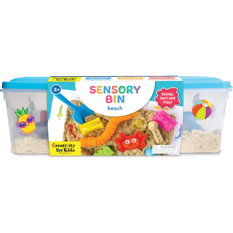 Faber-Castell / Creativity for Kids - Sensory Bin Beach Activity Bin - Ages 3+-10