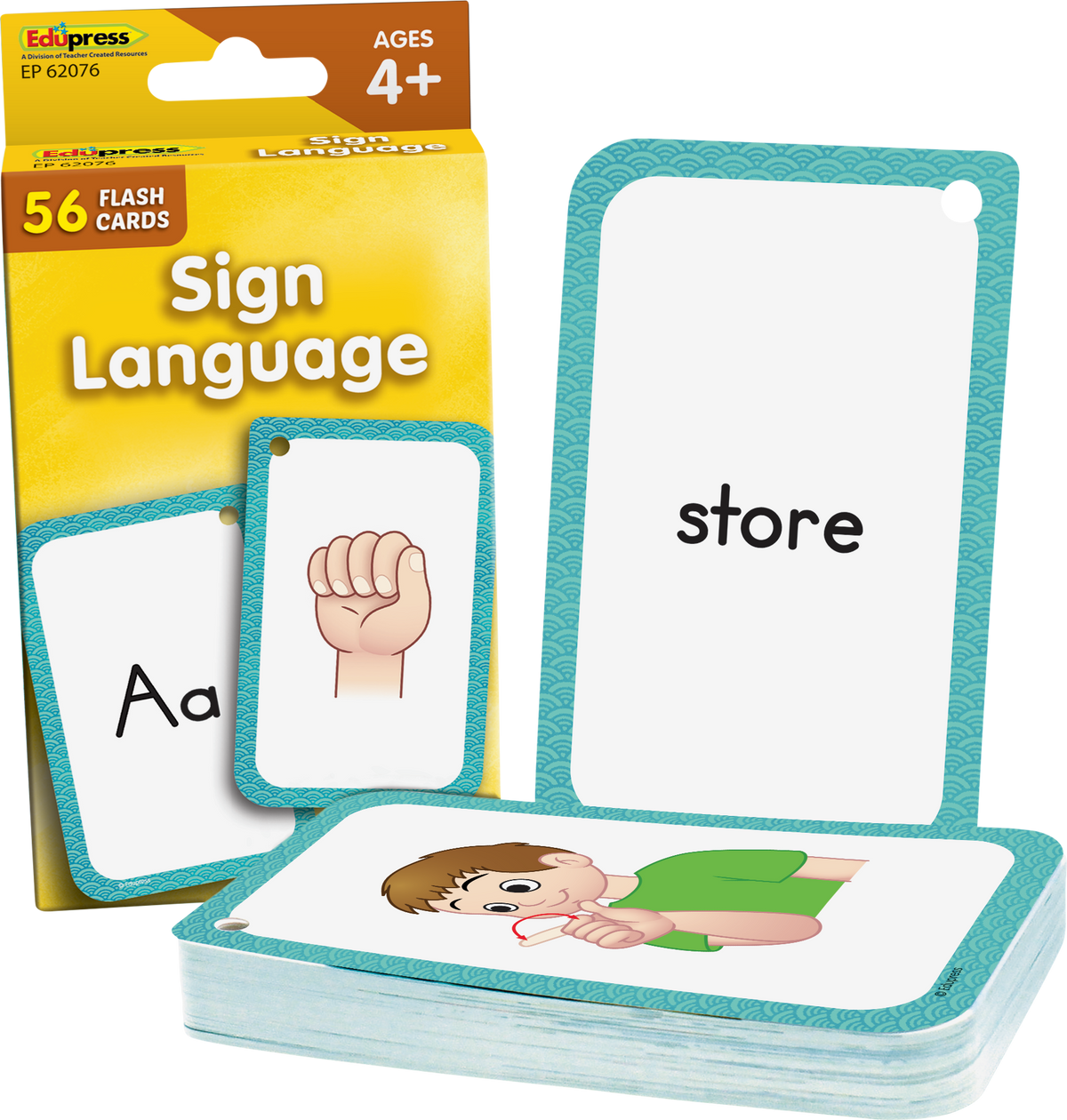 Teacher Created Resources - Sign Language Flash Cards - Ages 4+-1