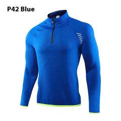 Half-Zip Quick-Dry Workout Top – Outdoor Running & Fitness Activewear-7