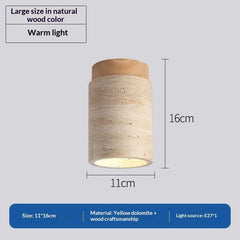 Japanese Style Trendy Yellow Cave Style Ceiling Light For Home Use-2