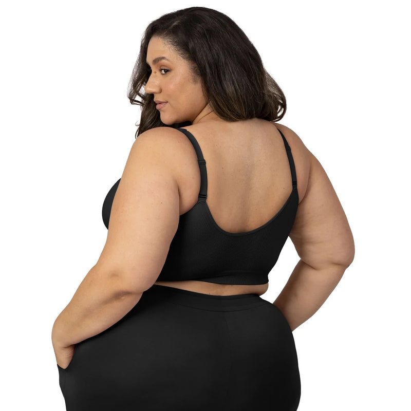 Sublime® Adjustable Crossover Nursing & Lounge Bra | Black-4