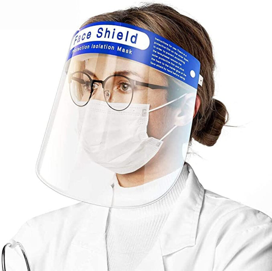 Protector facial desechable de protección contra salpicaduras directas