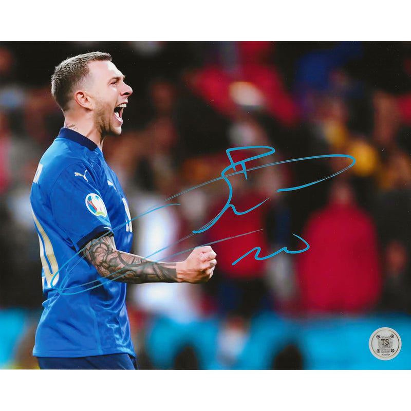 Federico Bernardeschi Autographed Italian National Soccer Team Celebration 8x10 Photo *As Is*-1