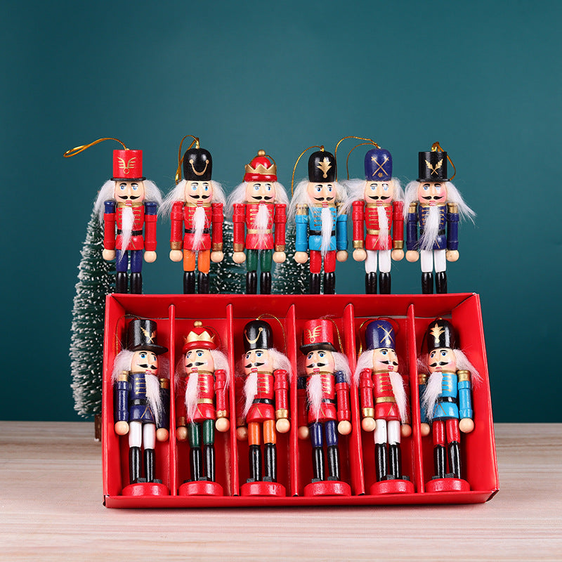 Christmas Nutcracker Soldier 6-piece Set Nutcracker Ornaments-2