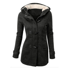 Women's Hooded Cotton-Padded Sweater Coat-8