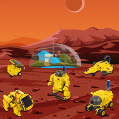PicassoTiles - PicassoTiles 6-in-1 STEM Kids Solar Powered UFO Robot Kit - Ages 8+-6
