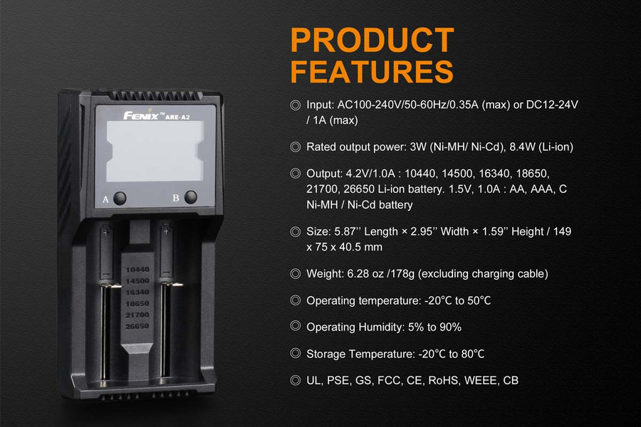 Fenix ARE-A2 Battery Charger-6
