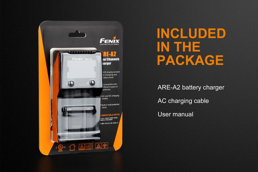 Fenix ARE-D2 Dual Bay Smart Battery Charger-4