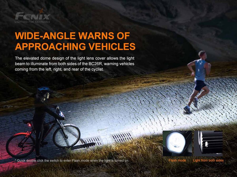 Fenix BC26R Rechargeable Bike Light + BC05R V2.0 COMBO PACK-10