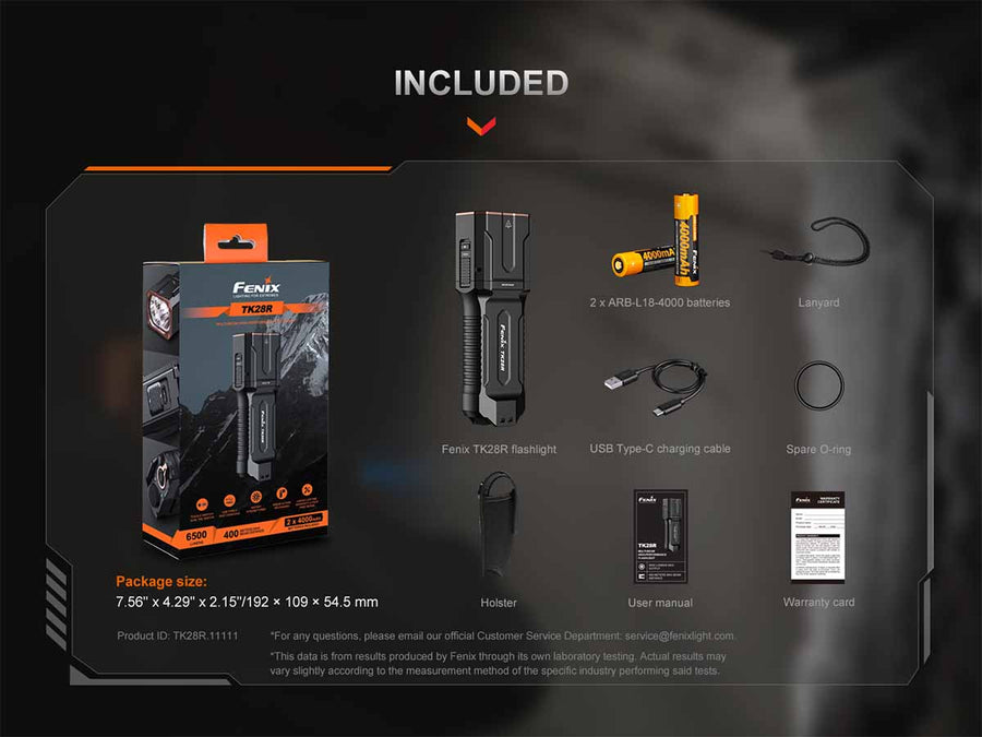Fenix TK28R Rechargeable Flashlight-16