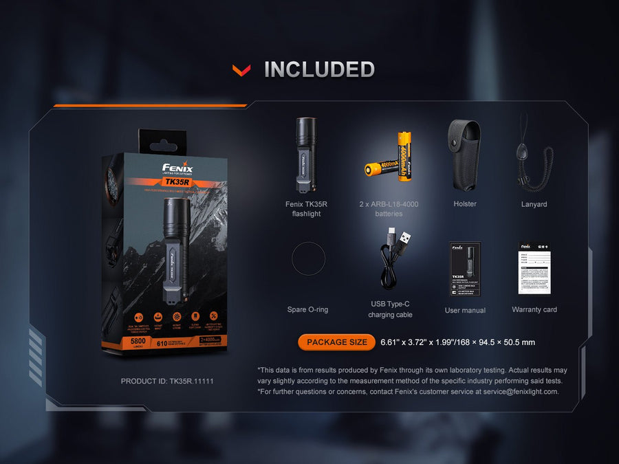 Fenix TK35R Red Rechargeable Flashlight Limited Edition-11