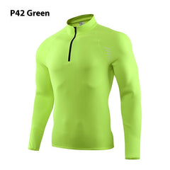 Half-Zip Quick-Dry Workout Top – Outdoor Running & Fitness Activewear-8
