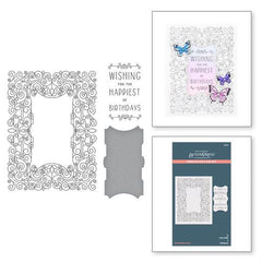 Swirl Birthday Frame Press Plate & Die Set from the BetterPress Collection-2