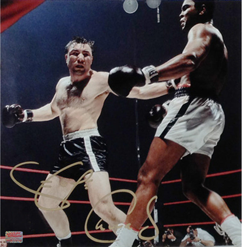 George Chuvalo Signed 11x11 Boxing Photo Canada-1