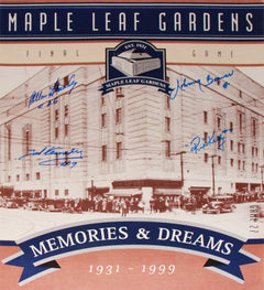 Maple Leaf Gardens Final Ticket 16x20 Signed by Bower-1