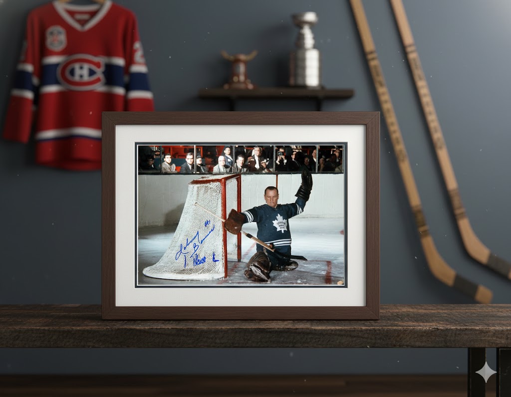 Johnny Bower Signed 8x10 Horizontal Photo-3
