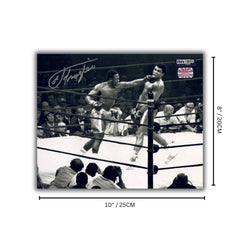 Muhammad Ali & Joe Frazier 8x10 Photo Signed by Frazier-5