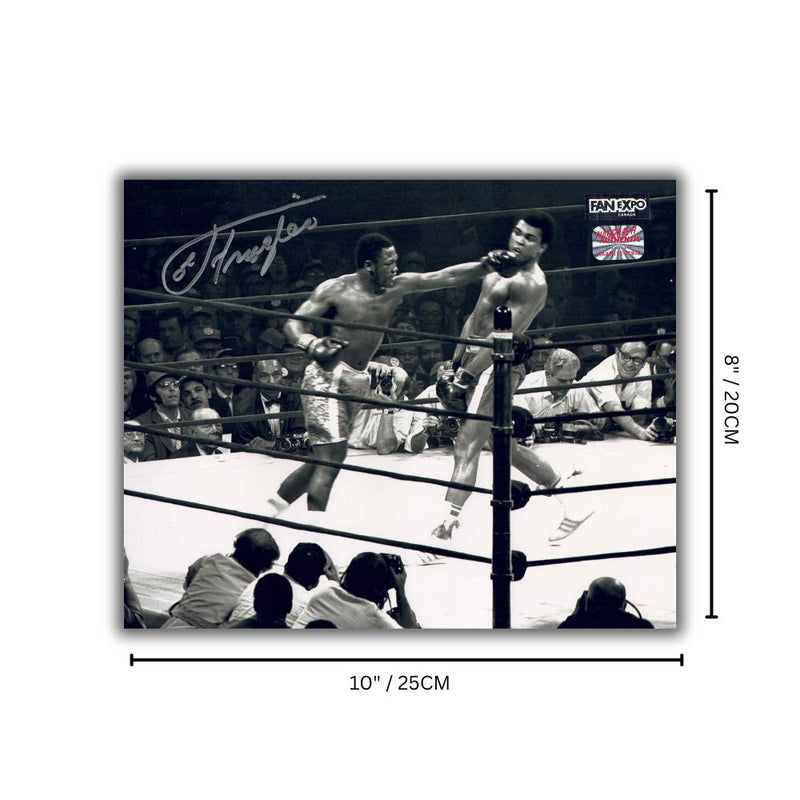 Muhammad Ali & Joe Frazier 8x10 Photo Signed by Frazier-5