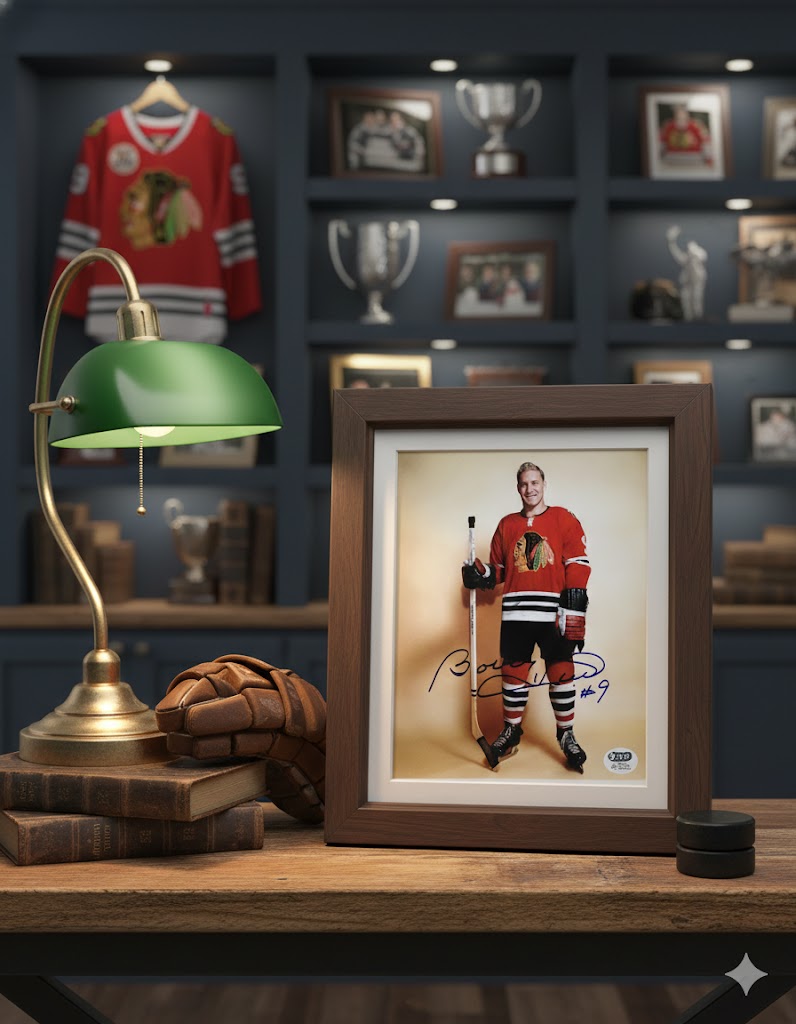 Bobby Hull Autographed 8x10 Hall of Fame Photograph-2
