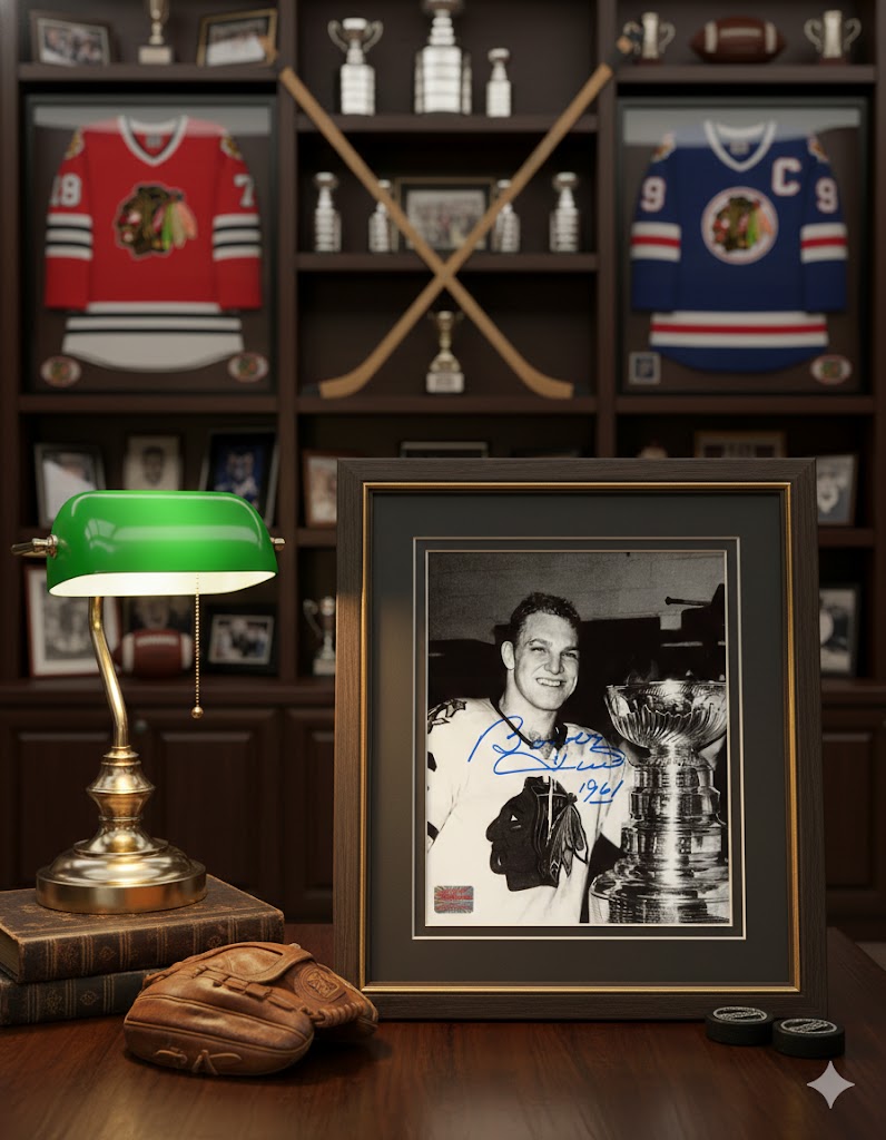 Bobby Hull Autographed Stanley Cup 8x10 Photograph-2