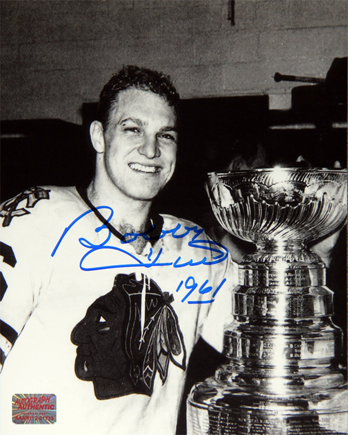 Bobby Hull Autographed Stanley Cup 8x10 Photograph-1