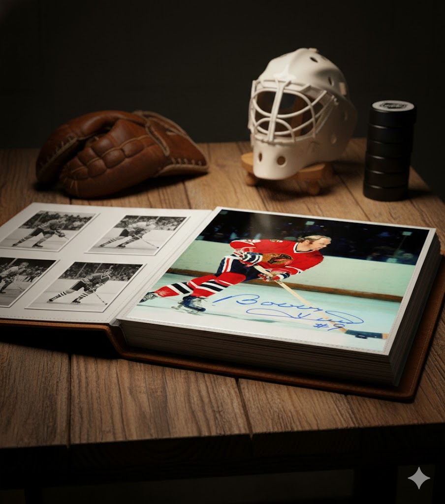 Bobby Hull Autographed 8x10 Action Photograph-3