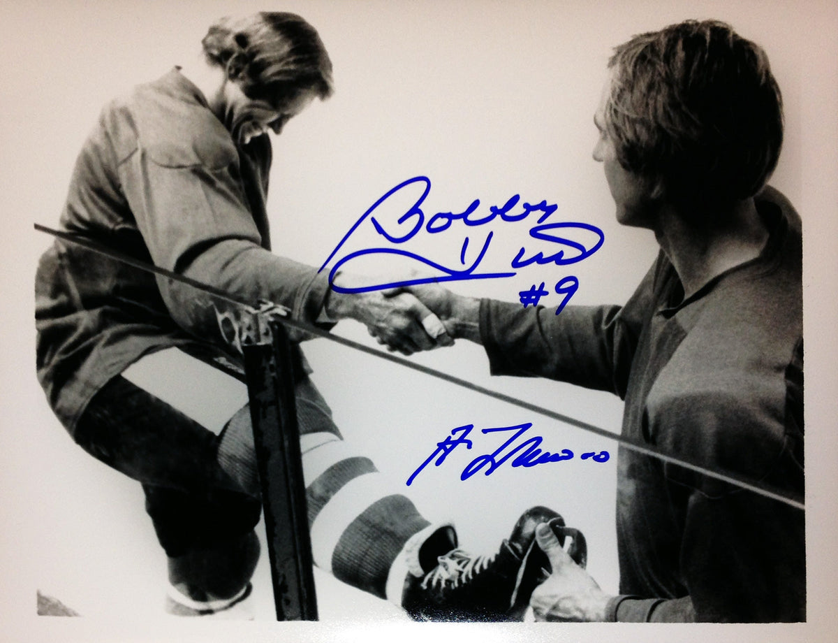 Bobby Hull & Guy Lafleur Dual Signed 8x10 Photograph-1