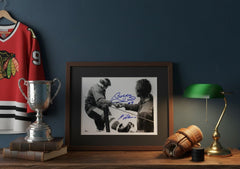 Bobby Hull & Guy Lafleur Dual Signed 8x10 Photograph-2
