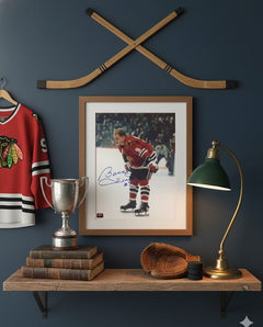 Bobby Hull Autographed 8x10 Red Jersey Photograph-2