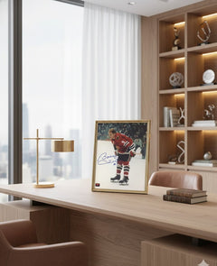Bobby Hull Autographed 8x10 Red Jersey Photograph-4