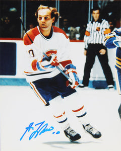 Guy Lafleur Signed 8x10 White Jersey Photograph-1