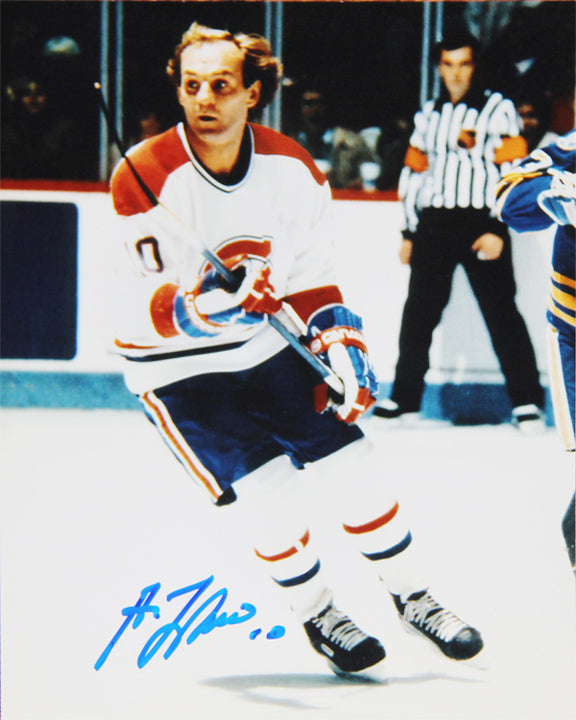 Guy Lafleur Signed 8x10 White Jersey Photograph-1