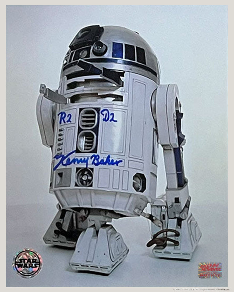 Kenny Baker Signed 8x10 Star Wars R2-D2 Photo-1