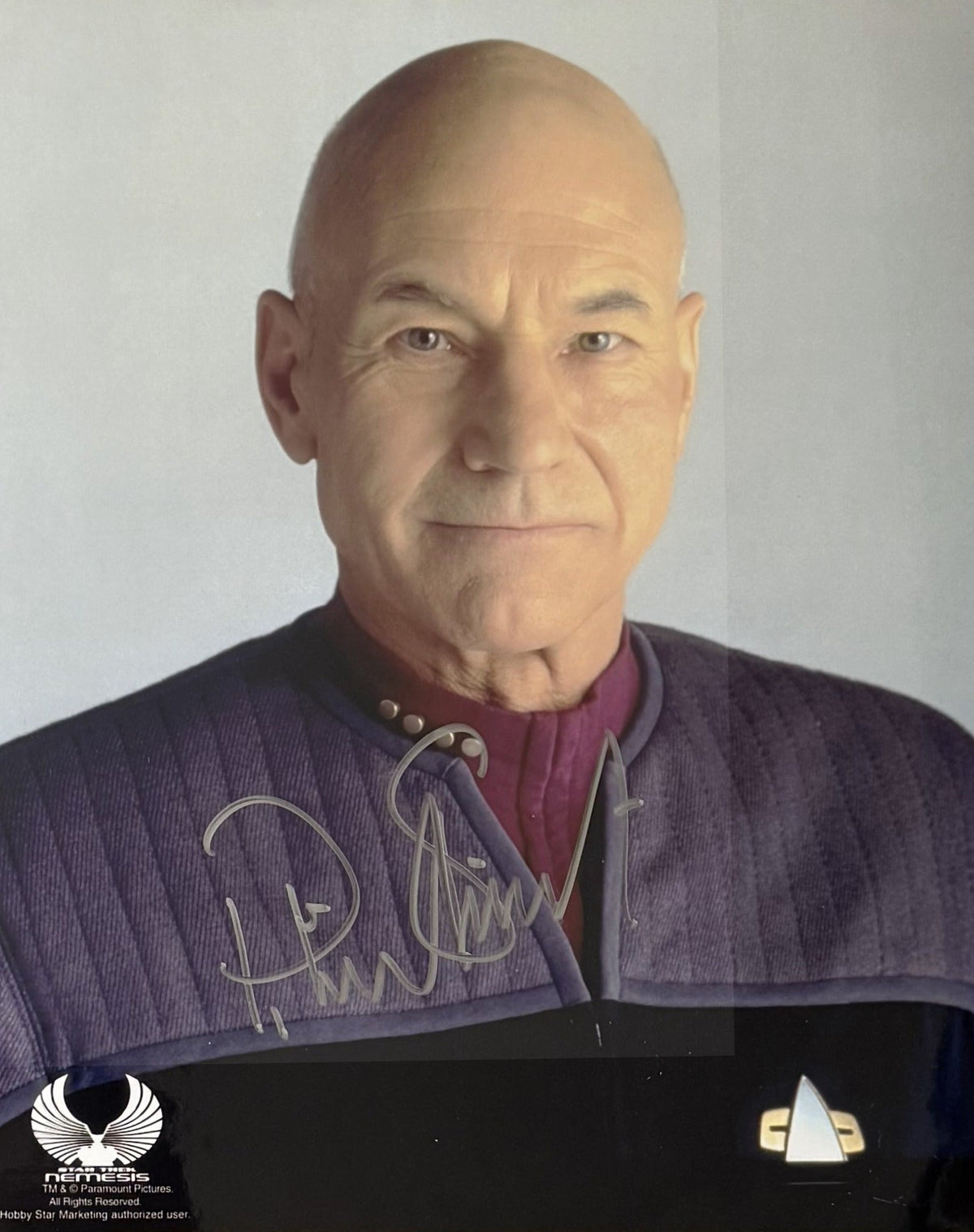 Patrick Stewart Autographed Nemesis Photo (8x10)