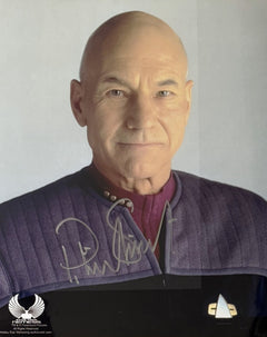 Patrick Stewart Autographed Nemesis Photo (8x10)-1