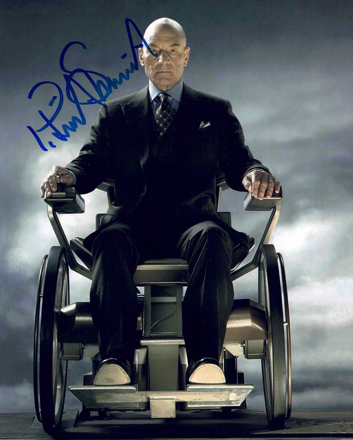 Patrick Stewart Signed X-Men Professor X 8x10
