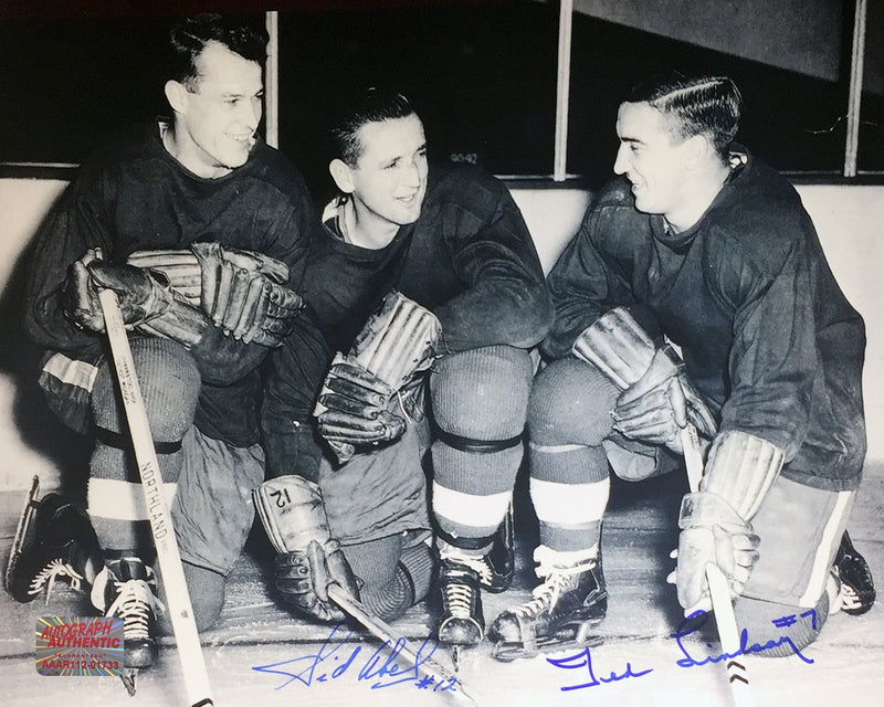 Sid Abel & Ted Lindsay Signed 8x10 Photo-1