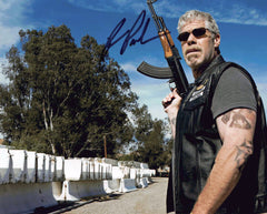 Ron Perlman Signed Sons of Anarchy Clay Morrow AK-47 Photo-1