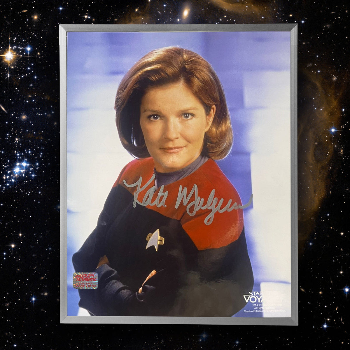 Kate Mulgrew Signed Voyager Captain Janeway 8x10 Photo-2