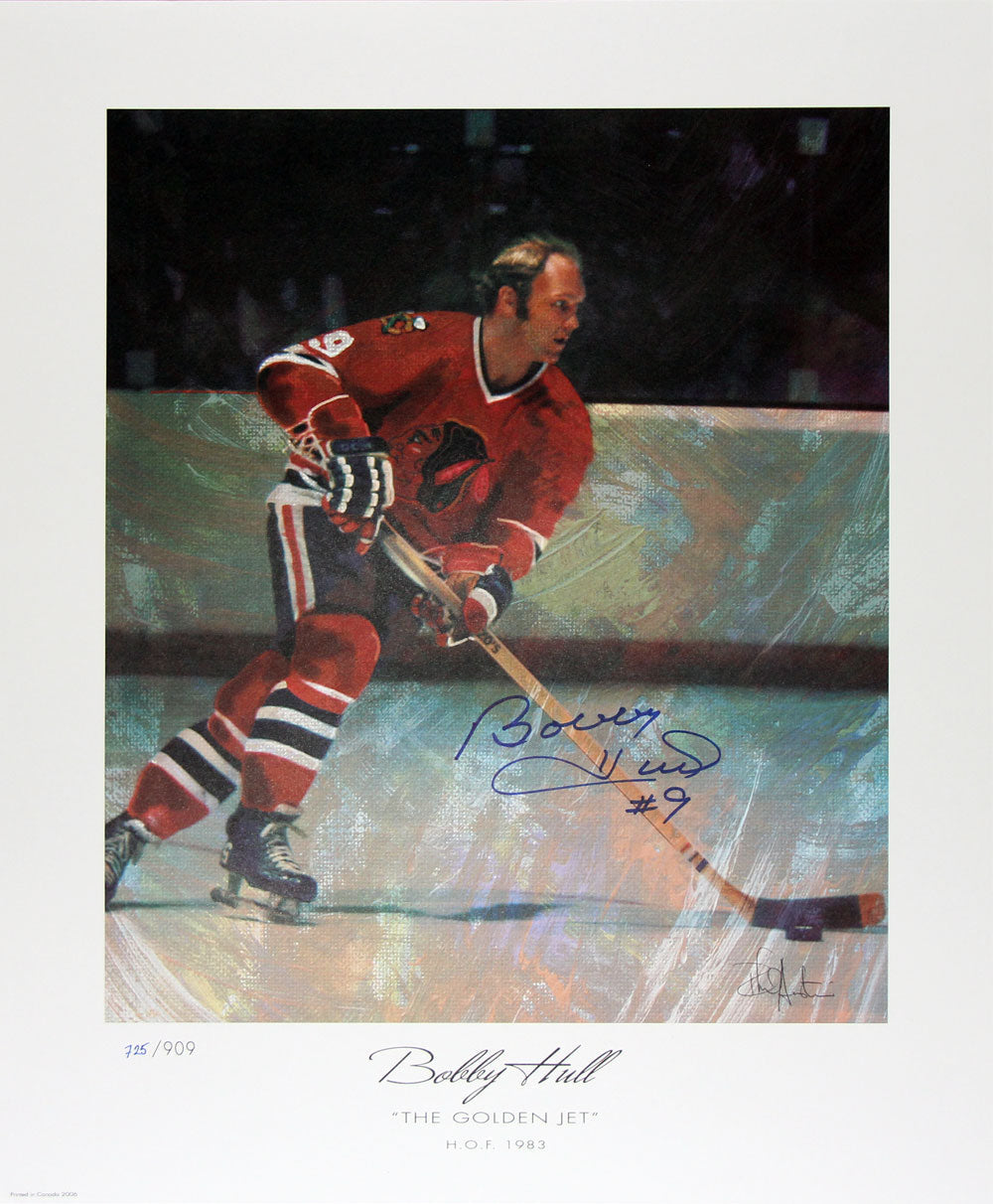 Bobby Hull Autographed Lithograph-1