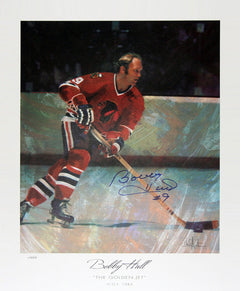 Bobby Hull Signed Sample Lithograph-1