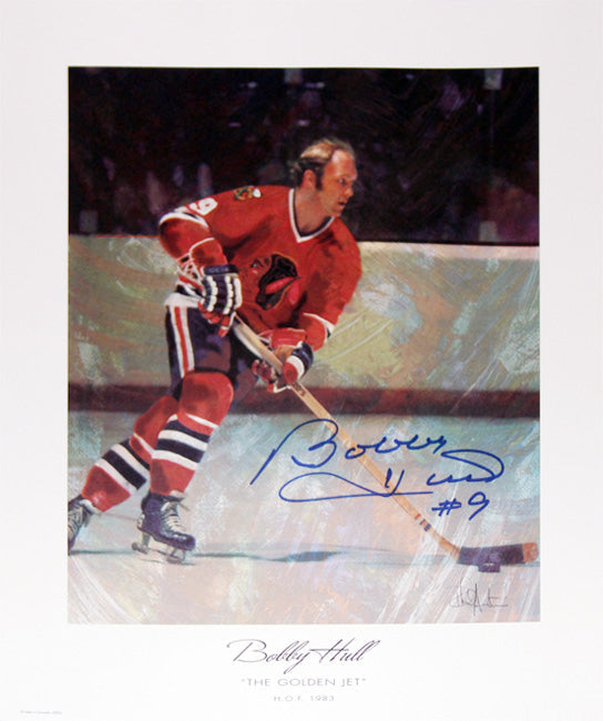 The Golden Jet Bobby Hull Autographed Lithograph-1