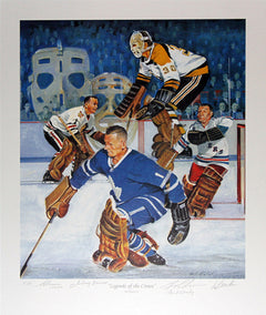 Legends of the Crease Original Six Goalies Lithograph /20-1