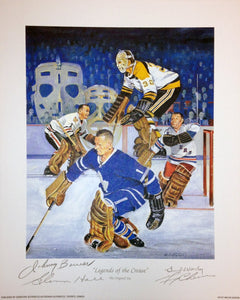 Legends of the Crease Autographed Lithograph-1