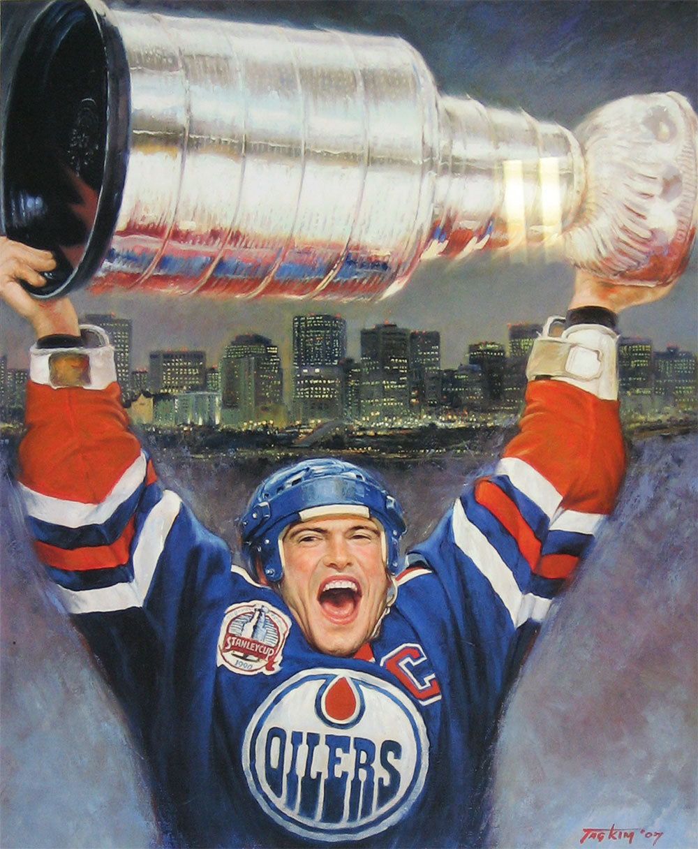 Mark Messier Edmonton Oilers Limited Edition Lithograph (25x20)