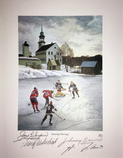Saturday Morning NHL Legends Signed Lithograph-1