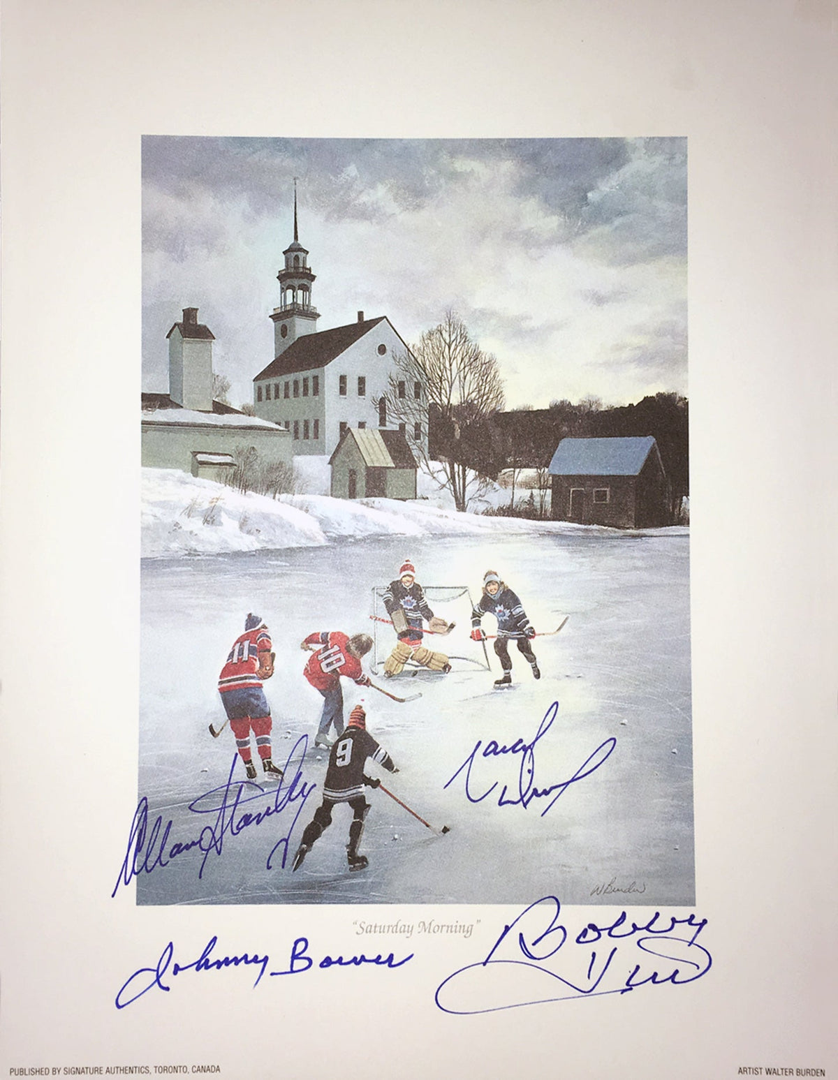 Saturday Morning HHOF Lithograph Signed by Bower, Hull-1