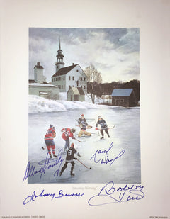 Saturday Morning HHOF Lithograph Signed by Bower, Hull-1