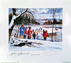 Saturday's Heroes Lithograph Signed by Bower & Hull-1
